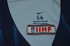 Finland Nike Swift AUTHENTIC Team Issued Hockey Jersey Sz 56 IIHF Blank