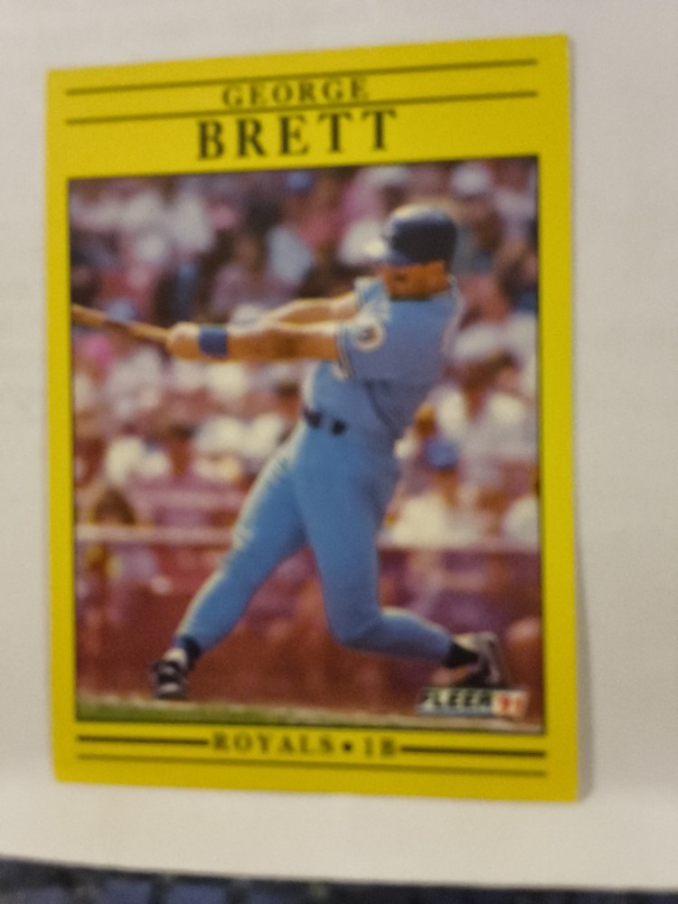1991 Fleer #552 George Brett Kansas City Royals HOF