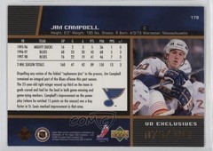 1998-99 Upper Deck UD Exclusives /100 Jim Campbell #178 0t2