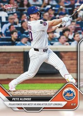 2025 Topps Now #553 Pete Alonso NY Mets All-Time HR Record Strawberry