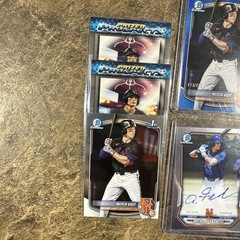 Bowman Chrome Frobose Auto/Voit True Blue Refractor /150 New York Mets Card Lot