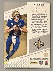 2018 Donruss Elite – Spellbound Drew Brees #SB-DB5 Green
