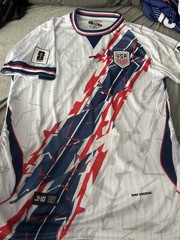 Team USA FIFA World Cup Soccer Jersey Size XL- White/Blue/Red Official