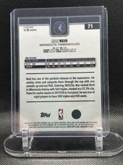 Topps 2025-26 Chrome Update Naz Reid #156 Blue Basketball Refractor /150 Wolves