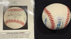 1996 Derek Jeter Signed Rookie Of Year ROY AL Baseball #92/1996 JSA LOA HOF