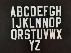 Tackle Twill Letters 3&Prime; Block Font NHL, NFL, NBA MLB Authentic 3&Prime; Jersey Letters