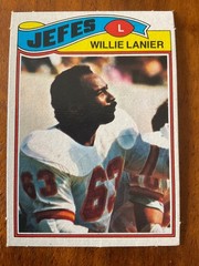 1977 Topps Mexican #155 Willie Lanier Hall of Famer, KC Chiefs short print (SP)