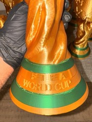Full Size World Cup Trophy Replica 14.5” Gold Soccer Fan Collectible Printer3D