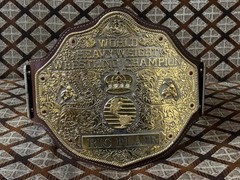 BIG GOLD World Heavyweight Championship Replica Dual Plated Tittle Belt 5mm…