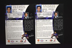 Lot Of (2) John Vanbiesbrouck 1997-98 Esso Olympic Hockey Heroes #34 Oversized
