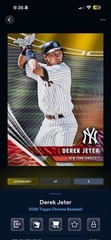 ​DIGITAL TOPPS BUNT Derek Jeter Gold /50 Legendary Yankees