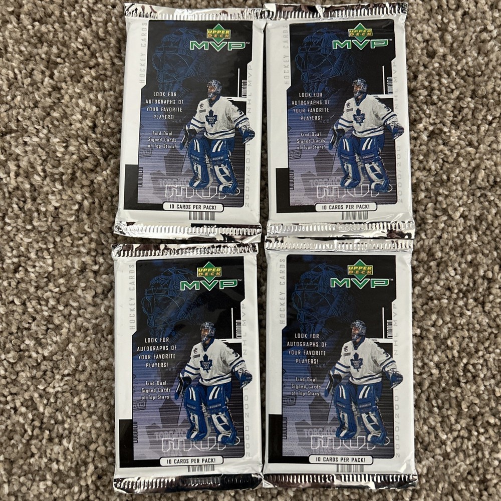 2000-01 Upper Deck MVP Hockey Packs (4 Pack Lot)