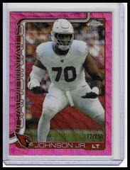 2025 Topps Chrome #3 Paris Johnson Jr. Pink Refractor #/250