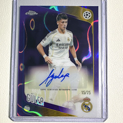 Topps Chrome UEFA Club Competitions 2025/26 Arda Güler CA-AA Auto /75