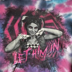 WWE Alexa Bliss « Let Him In » Wrestling Pink Blue Purple Tie-Dye S Graphic Hoodie