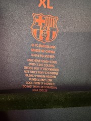 FC Barcelona Official Licensed Fan Short Sleeve Shirt Navy and Red Size XL