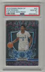 CAM REDDISH 2019-20 PANINI PRIZM CRUSADE DP RED BLACK SNAKE SKIN PRIZM PSA 10 🔥