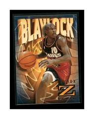1996 SkyBox Z-Force Mookie Blaylock #1 Atlanta Hawks Basketball Card