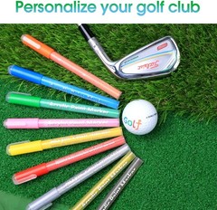 Golf Club Paint-9Pcs Golf Pens&Golf Markers for Fill in, Customize or Renovate Y