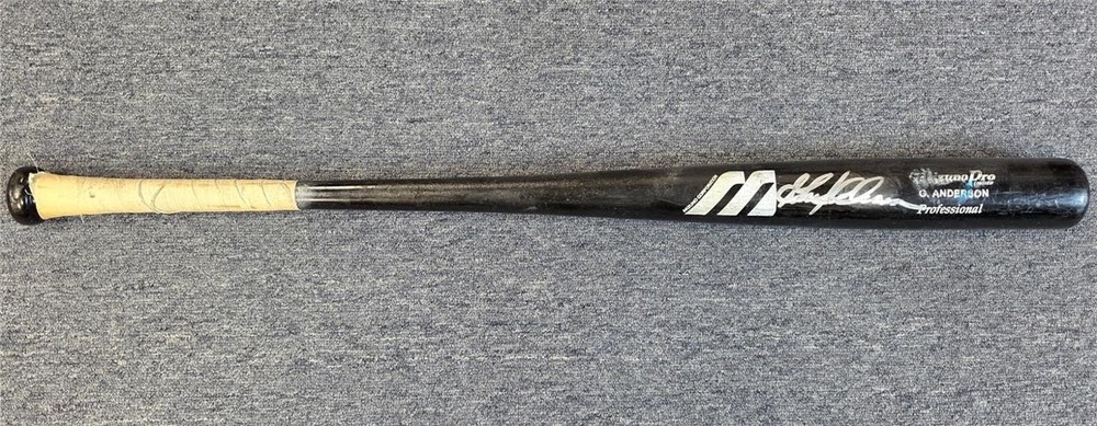Garret Anderson signed Used Angels Mizuno Model Bat autograph ~ Beckett BAS