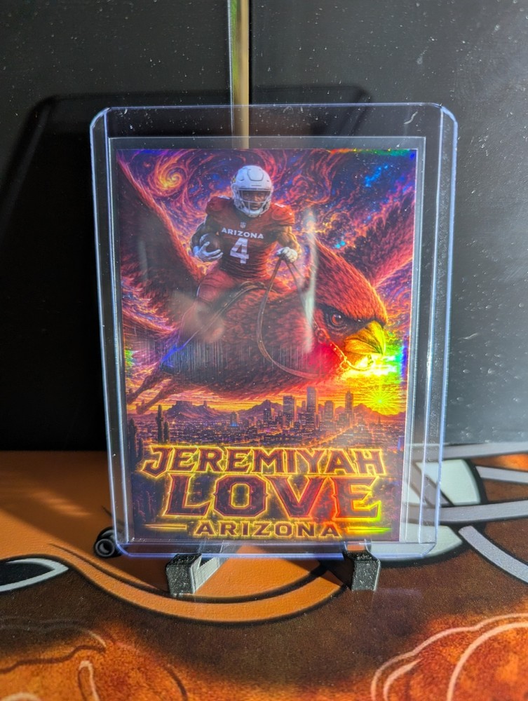 Jeremiyah Love Custom Art Trading Card – Fan Made Collectible
