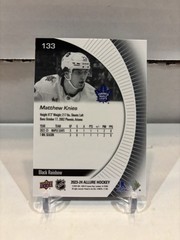 2023-24 Upper Deck Allure Black Rainbow MATTHEW KNIES Rookie #133
