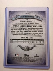 2026 Bowman #BST-13 Jacob Misiorowski Bowman Sterling Refractor Rookie RC