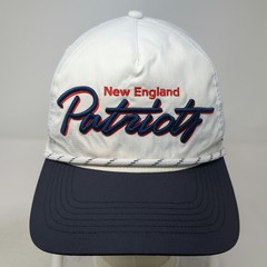 New England Patriots NFL 47 Brand 5 Panel White Blue Red OS Rope Snapback Hat