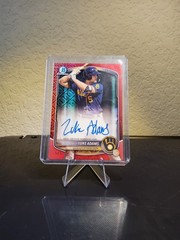 Luke Adams Auto 5/5 Jersey Match Red Mojo Refractor – 2025 Bowman Chrome