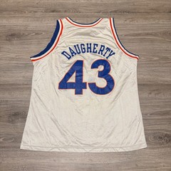 BRAD DAUGHERTY #43 Cleveland Cavaliers CAVS Vintage Champion Jersey White 48 USA