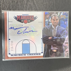 2012-13 Panini Marquee Coaches Signatures #9 Maurice Cheeks Auto /299 HOF