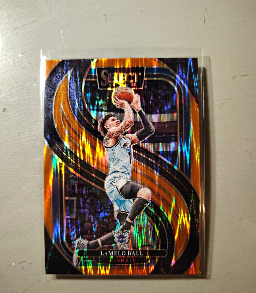 Panini Select 2024-25 Orange Flash Prizm Premier Level LaMelo Ball #147