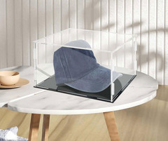 Hat Display Case Baseball Football Cap Display Case Stand Holder Clear Acrylic B