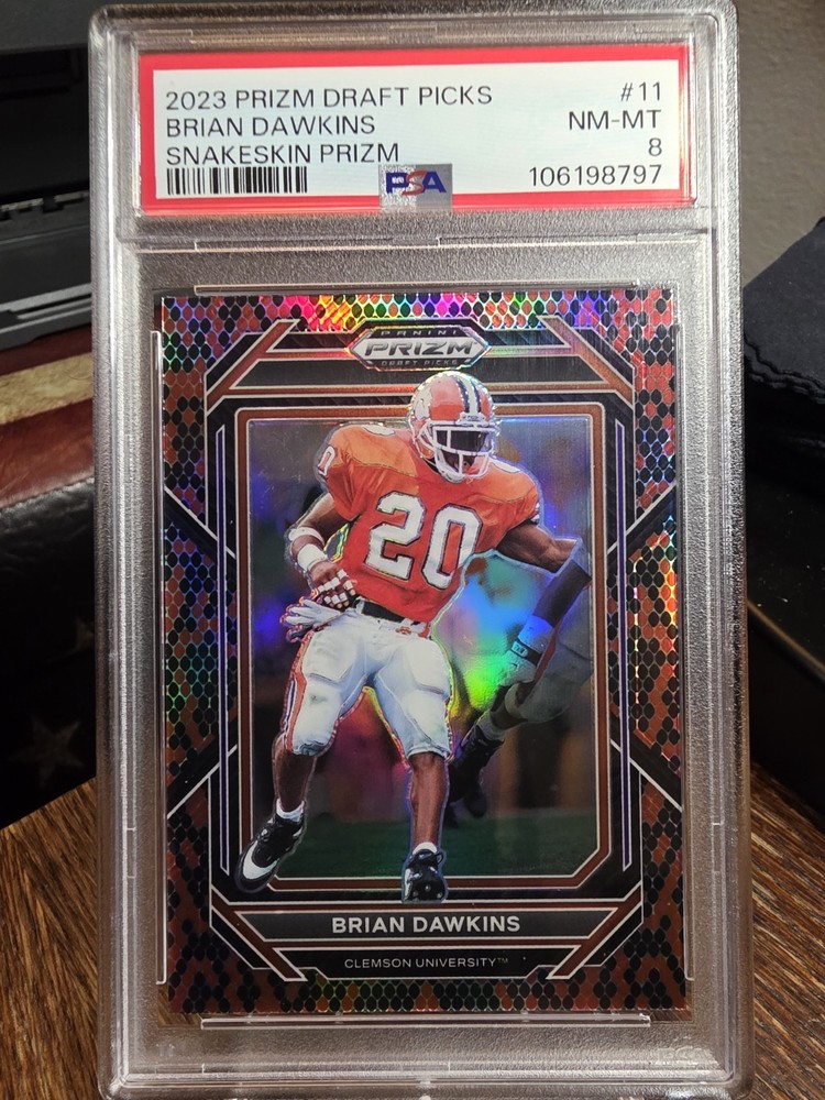 BRIAN DAWKINS Snakeskin – 2023 Panini Prizm Draft Picks Prizm Eagles