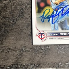 Randy Dobnak Signed IP Autograph 2022 Topps Card #451 Auto Minnesota Twins AU