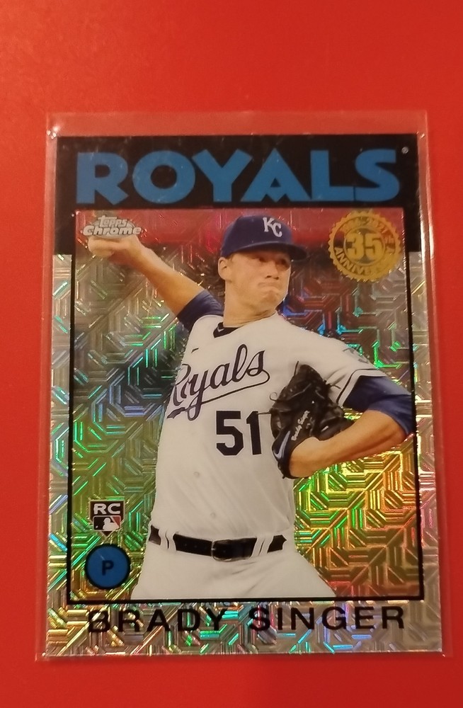 2021 Topps – Silver Pack 1986 Topps Chrome Baseball Brady Singer #86BC-3 (RC)