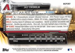 Jazz Chisholm 2017 Bowman Chrome BCP207 Arizona Diamondbacks Baseball Card