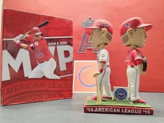 Mike Trout Los Angeles Angels MLB 2017 SGA Double Bobblehead NIB Dual MVP