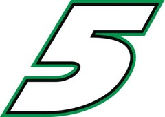NEW FOR 2021 #5 Kyle Larson Racing Sticker Decal – Sm thru XL – various colors