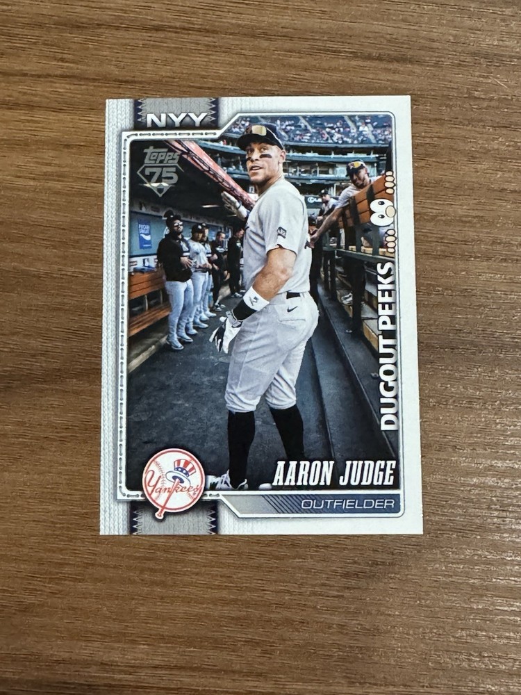 2026 Topps Aaron Judge Dugout Peeks Series 1 #1 NY Yankees