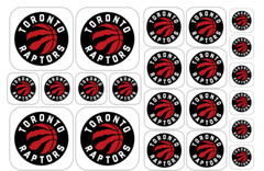 22 NBA Team Logo Stickers – Matte/Gloss Paper Options – 4 Different Sizes in One