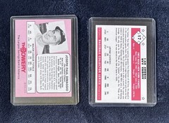1972 JOE DIMAGGIO Bowery Bank & 1984 Lou Gehrig Baseball Card NMT Yankees 