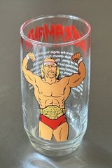 Vintage 1985 Titan Sports WWF Hulkamania Glass MINT Condition