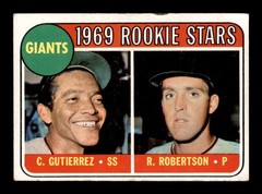 1969 Topps #16 Cesar Guitierrez/Rich Robertson Rookie Stars VG/VGEX X3491434