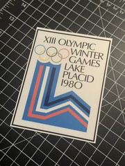 3 SIZES – Lake Placid 1980 XIII Olympic Winter Games Decal Miracle Team USA GOLD