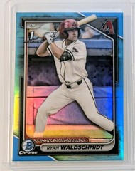🔥2024 Bowman Draft – Ryan Waldschmidt 1st Bowman Chrome Sky Blue Refractor
