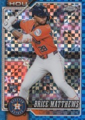2026 Topps Chrome #169 Brice Matthews Blue X-Fractors #/150