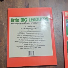 1990 little BIG LEAGUERS Book 45 UNCUT Baseball Cards MLB Lot Of 2