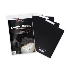 BCW Comic Dividers – 25 Pack Archival Polyethylene Plastic Dividers Organize