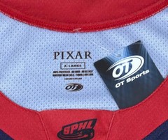 Huntsville Havoc Pixar Toy Story Pizza Planet Hockey SPHL Hockey Jersey- NWT